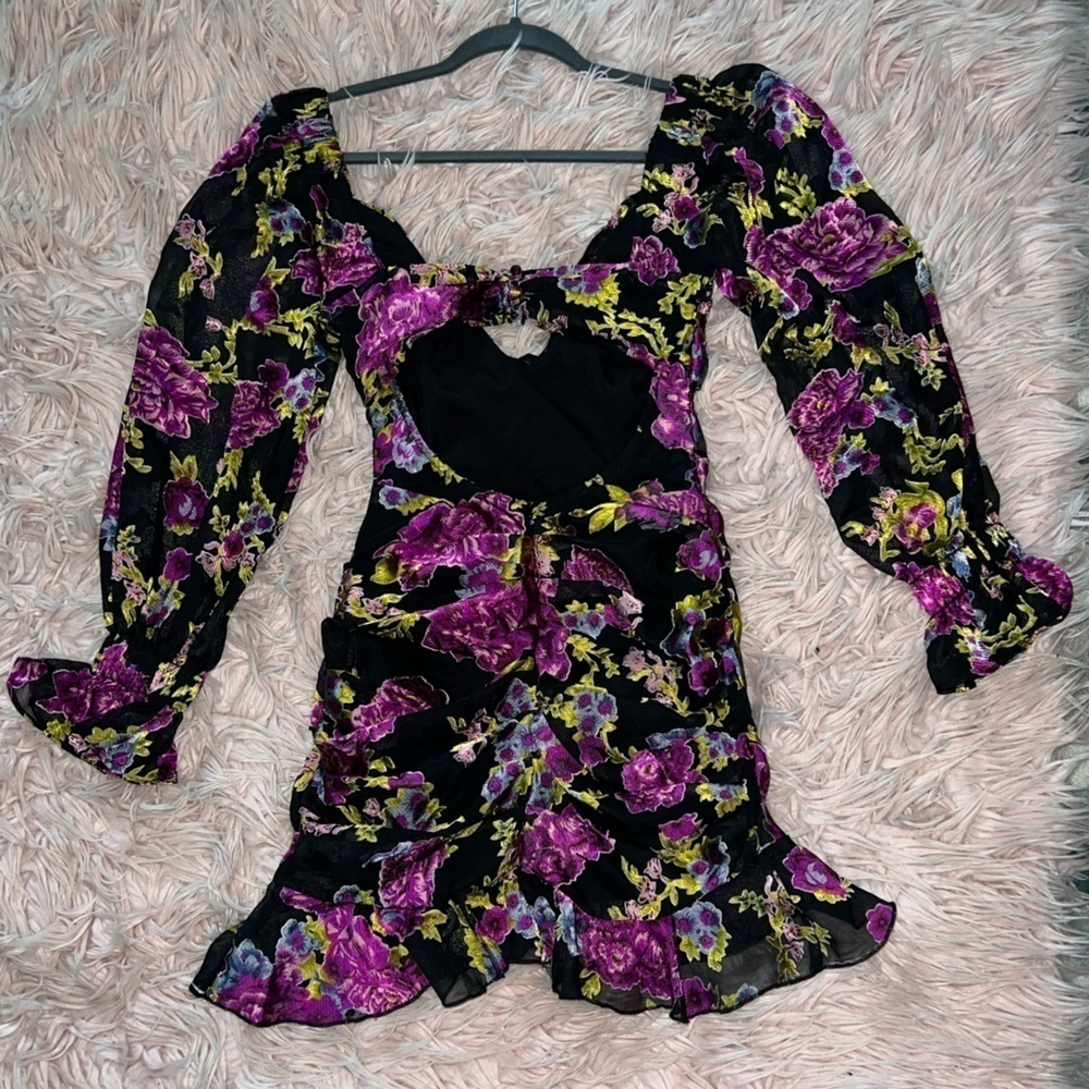 ASOS DESIGN tie front mini dress - Picture 8 of 8